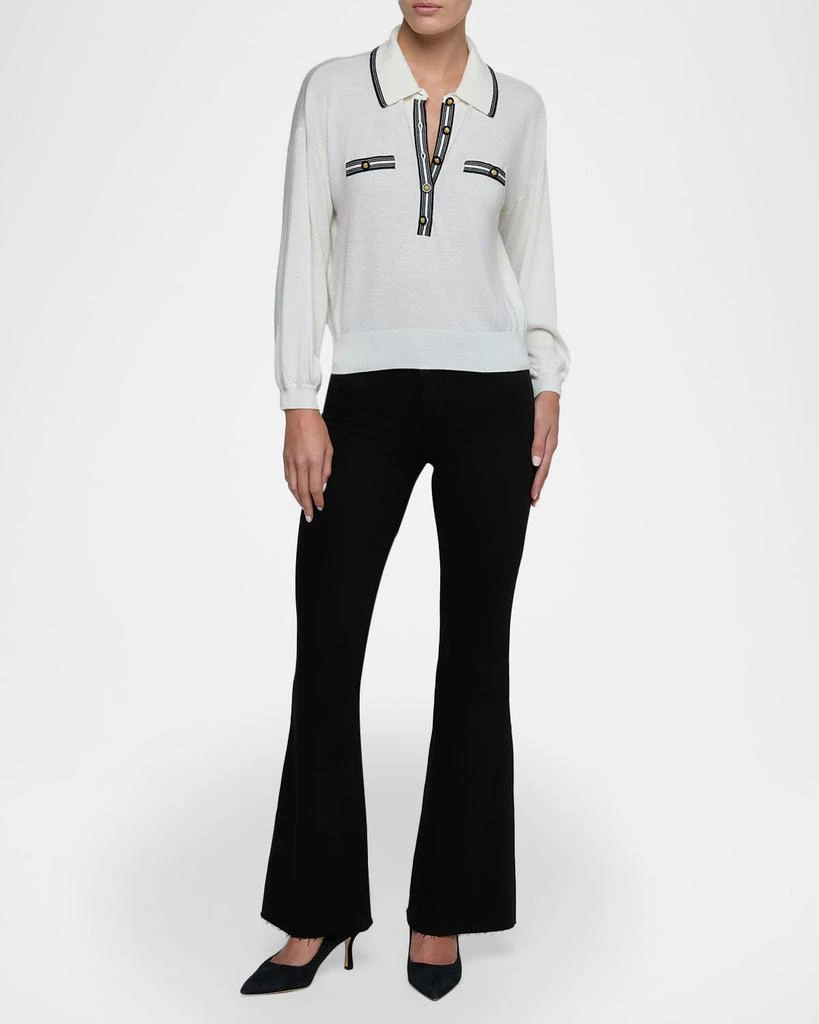 L
Agence Malaki Cropped Polo Sweater 2