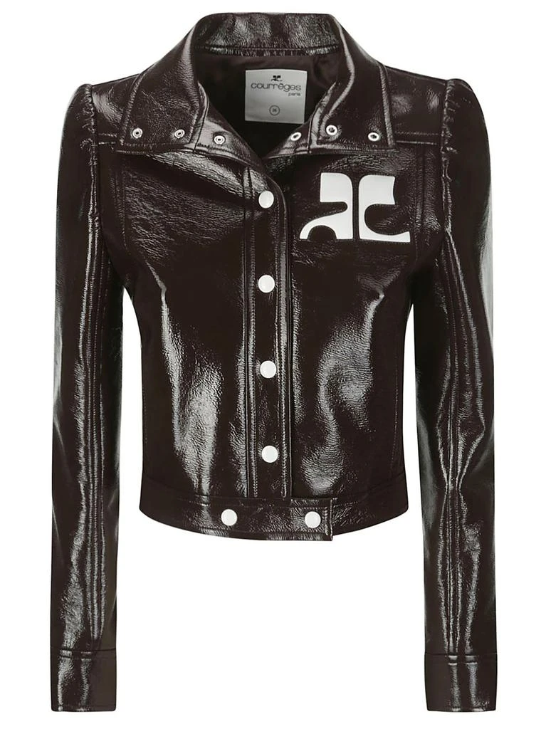 Courrèges Courrèges Vinyl Straight Hem Cropped Jacket 1