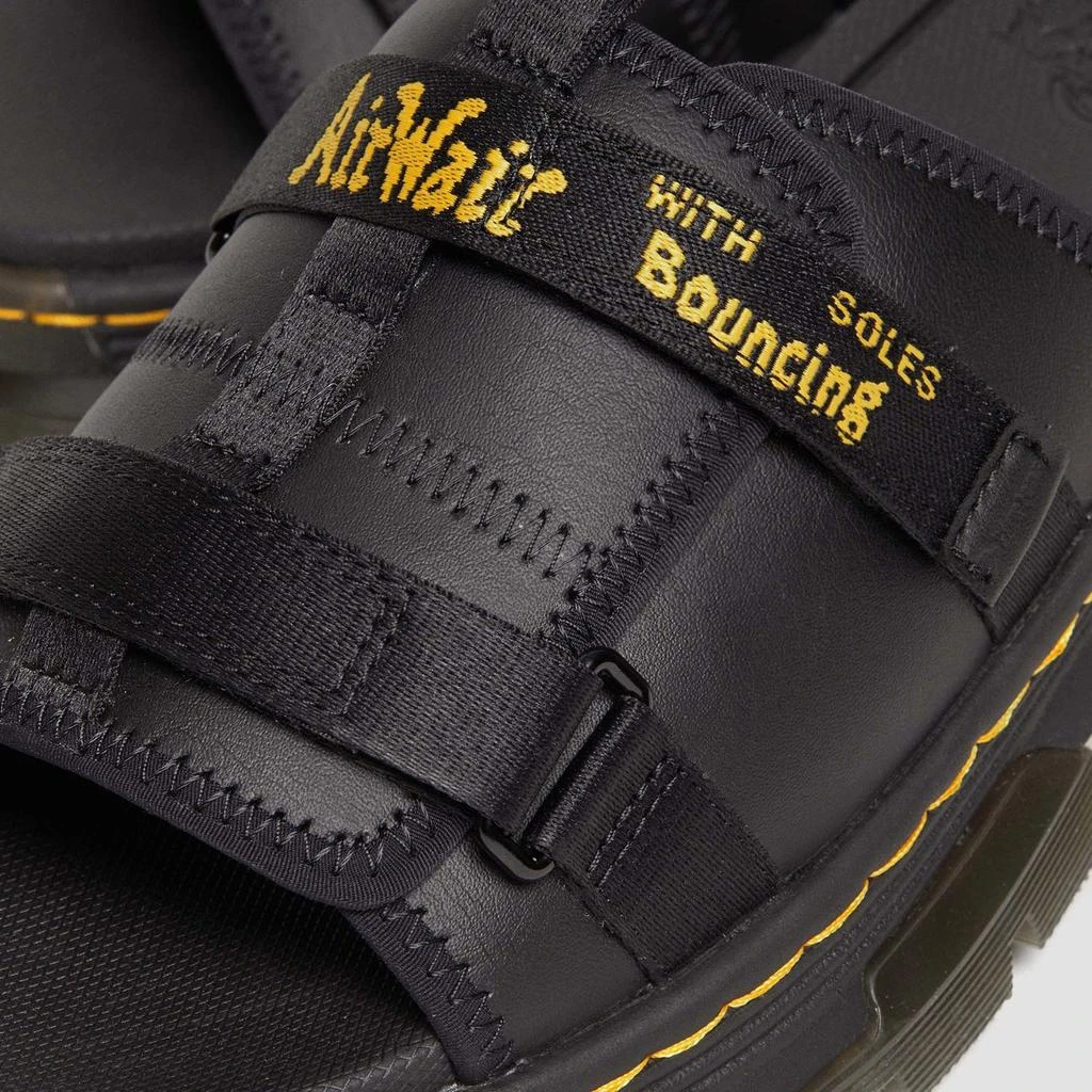 Dr. Martens Dr. Martens Ayce II Leather and Webbing Slide Sandals 3