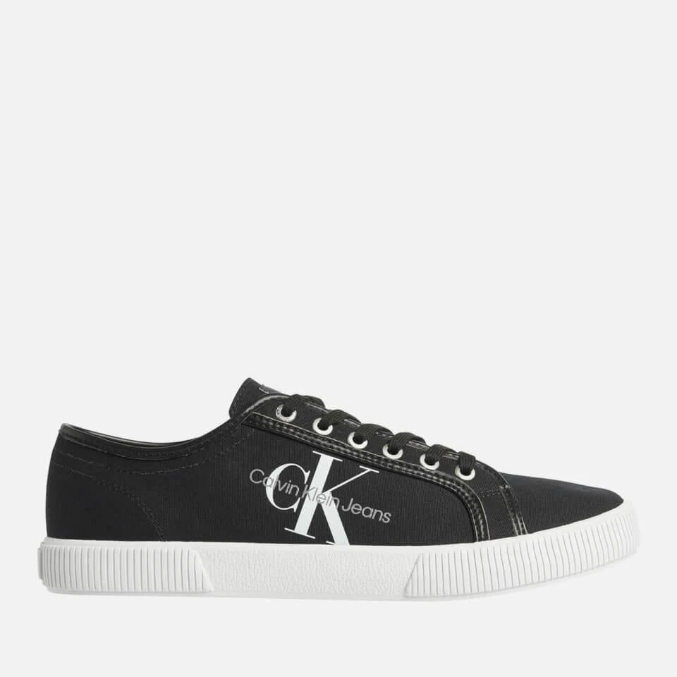 Calvin Klein CALVIN KLEIN JEANS MEN'S ESSENTIAL VULCANISED TRAINERS - BLACK 1