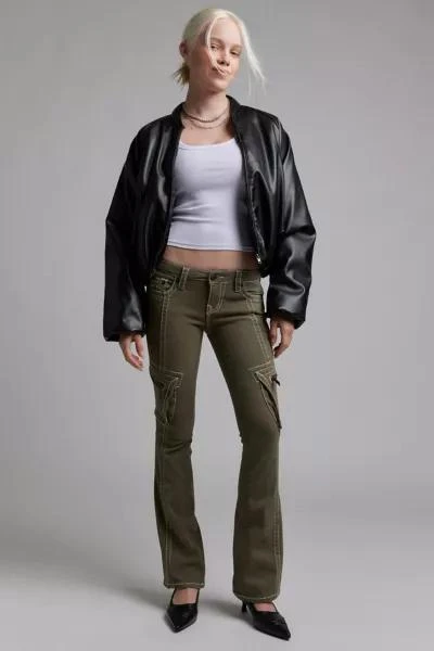 True Religion True Religion Becca Cargo Low Rise Bootcut Jean 1