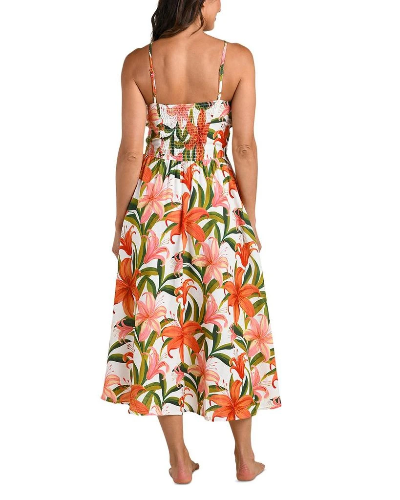 La Blanca Jungle Blossoms Lace Up Dress Swim Cover-Up 4