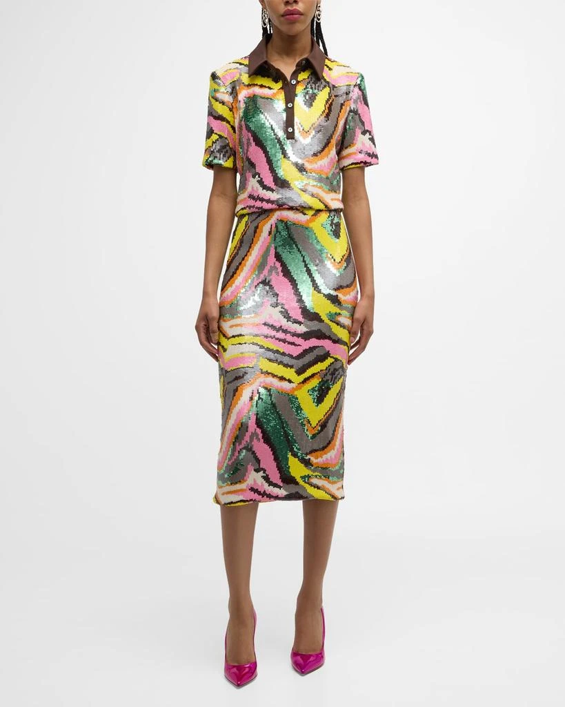 Le Superbe Pop Art Liza Sequined Skirt 3