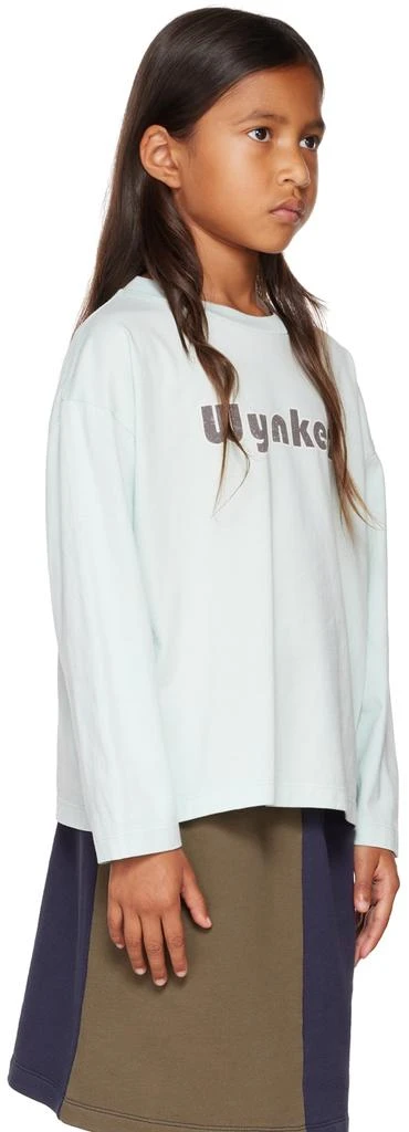 Wynken Kids Blue Logo Long Sleeve T-Shirt 2