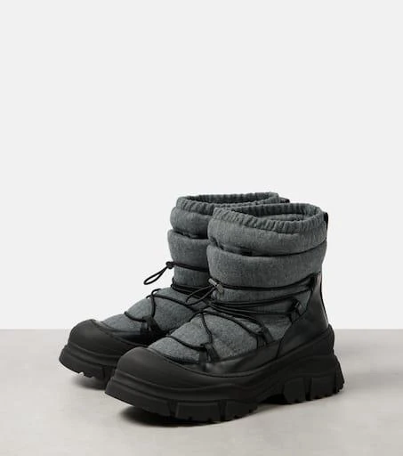 Brunello Cucinelli Leather-trimmed snow boots 5