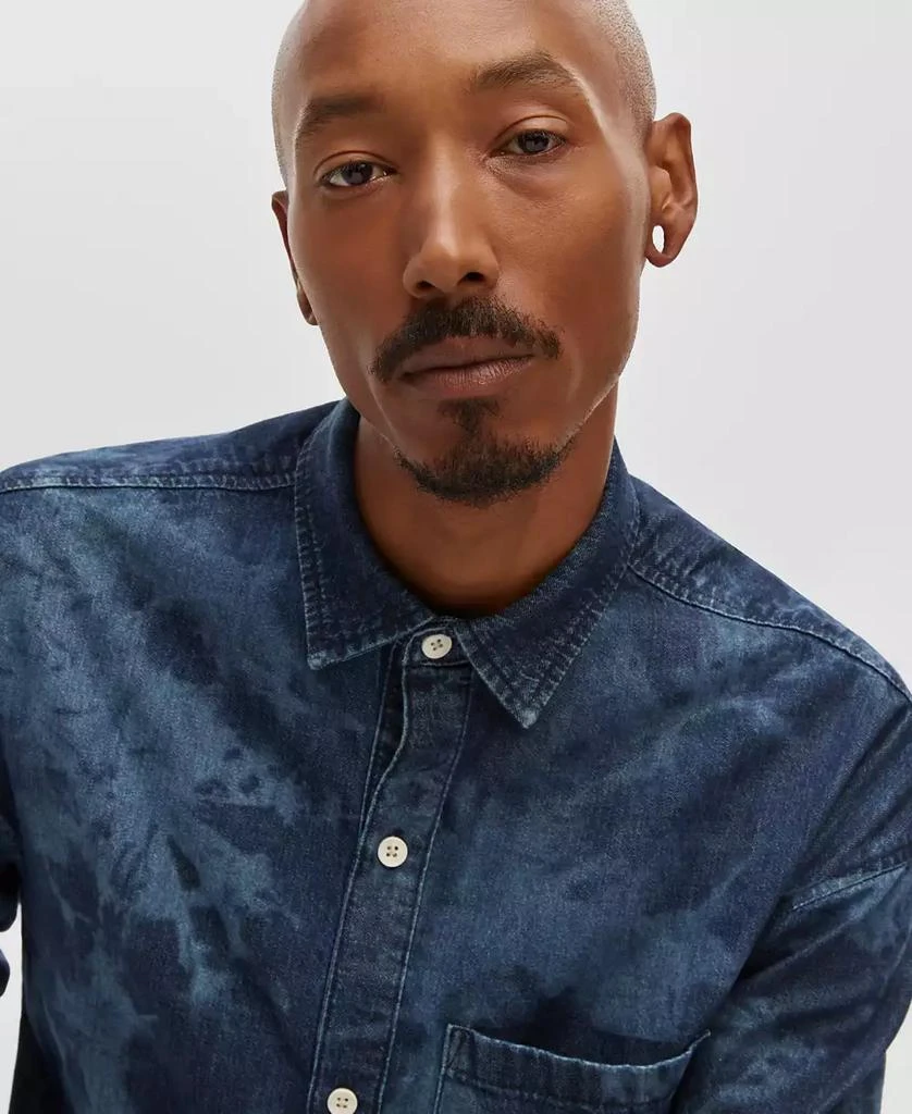 Mode of One Men's Relaxed-Fit Denim Shirt, Created for Macy's 3