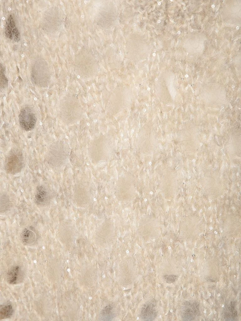 Brunello Cucinelli Brunello Cucinelli Open Knitted V-Neck Pullover 3