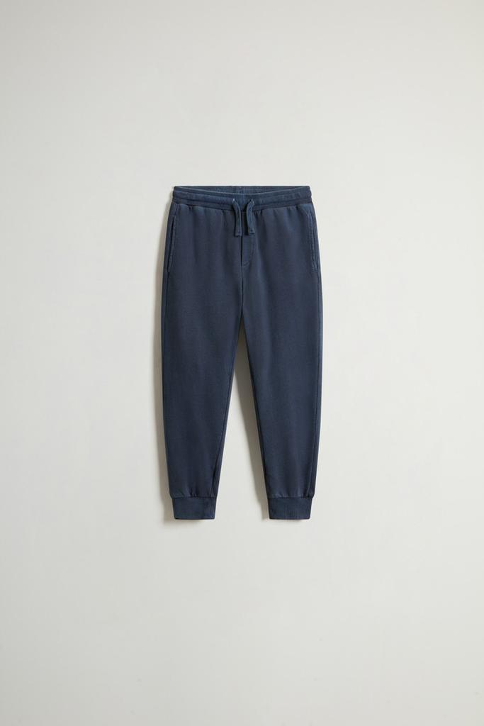 Woolrich Garment-Dyed Pure Cotton Chinos - Boys - Blue