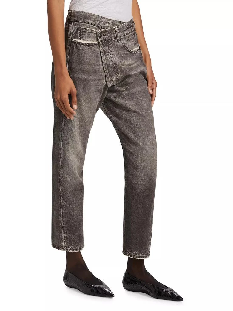 R13 Crossover Low-Rise Baggy Drop-Crotch Jeans 4