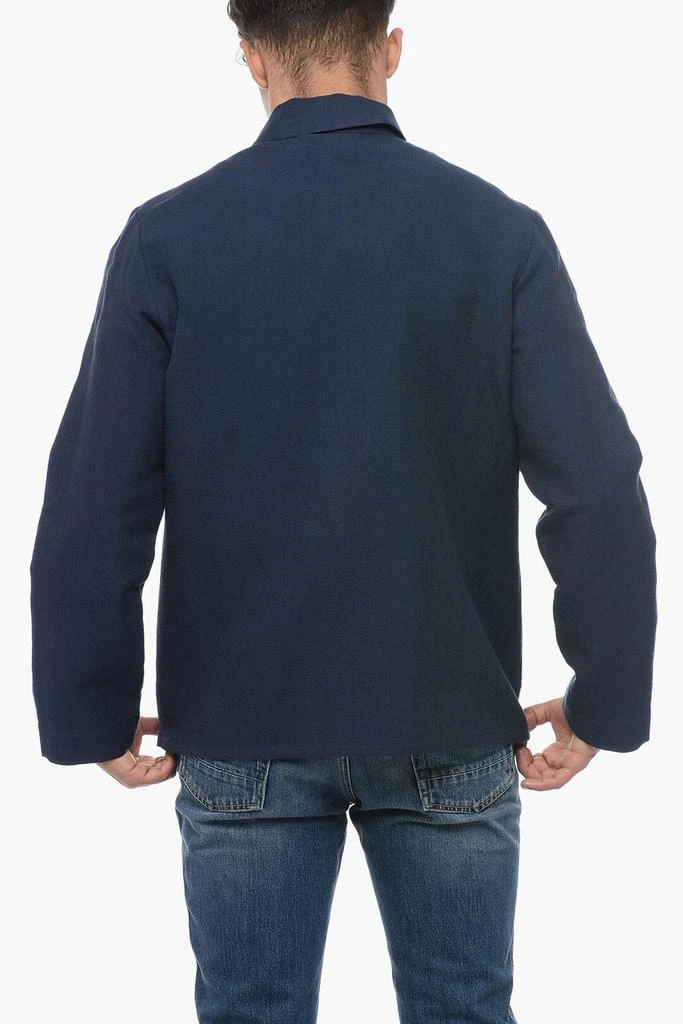 A.P.C. A.P.C. Linen Blend Single-Breasted Blazer 2