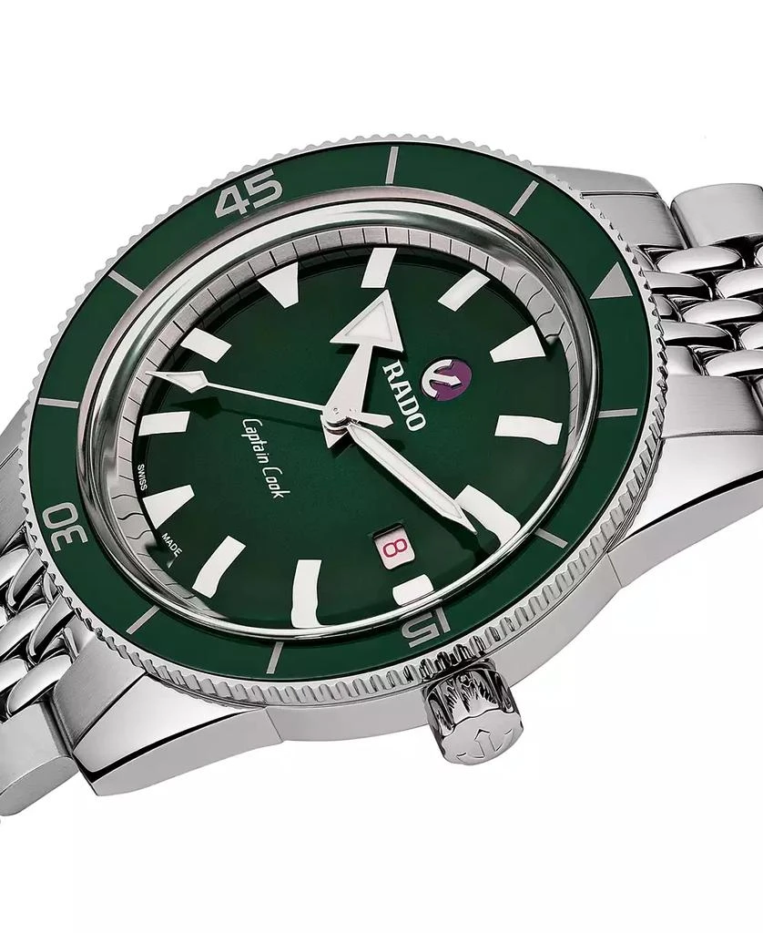 Rado Men's Swiss Automatic HyperChrome Captain Cook Stainless Steel Bracelet Diver Watch 42mm 8