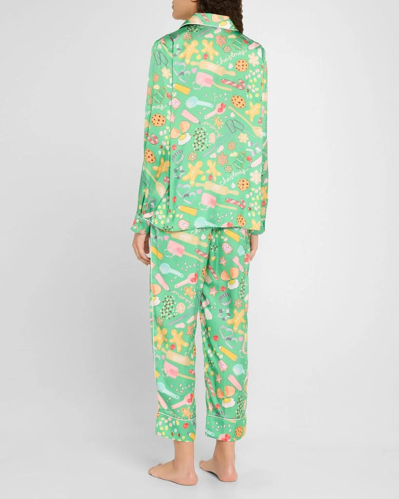 Karen Mabon Cookies For Santa Cropped Satin Pajama Set 3
