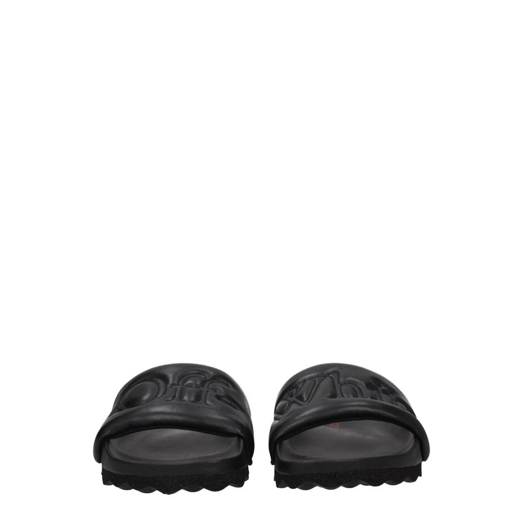 Off-White Off-White Black Leather Slipper 3