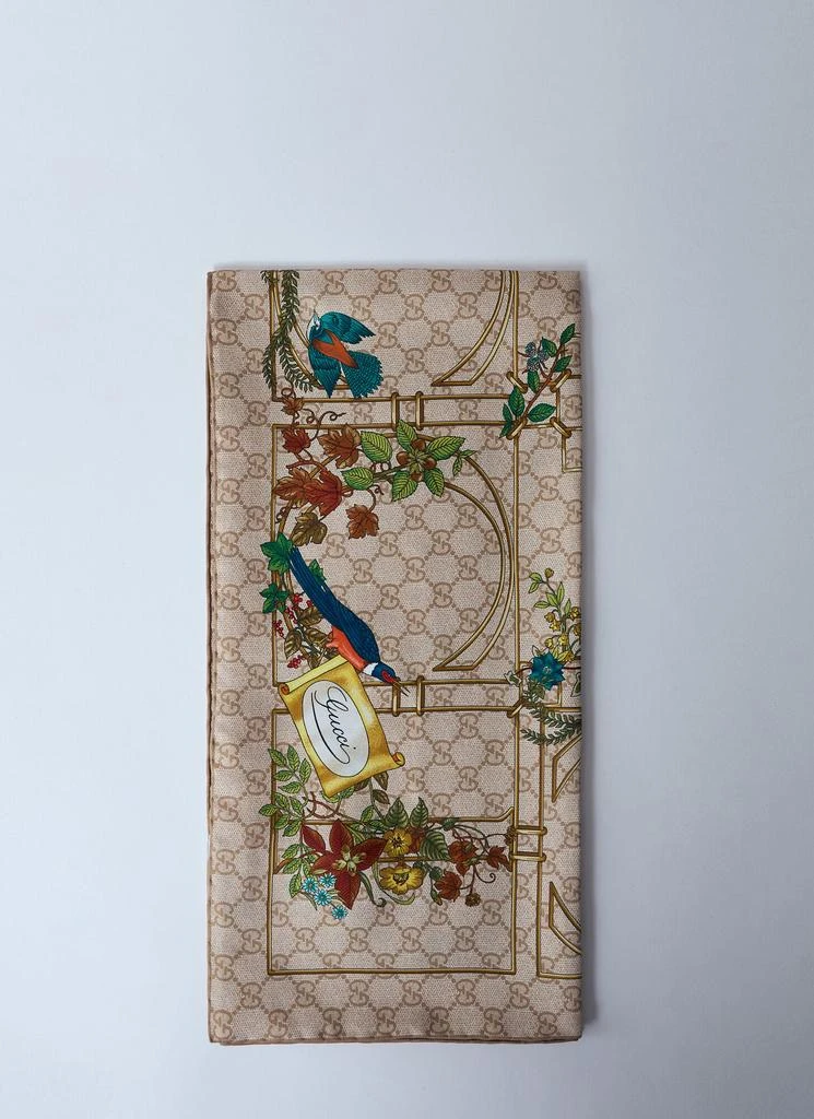 Gucci Printed Silk Scarf 1