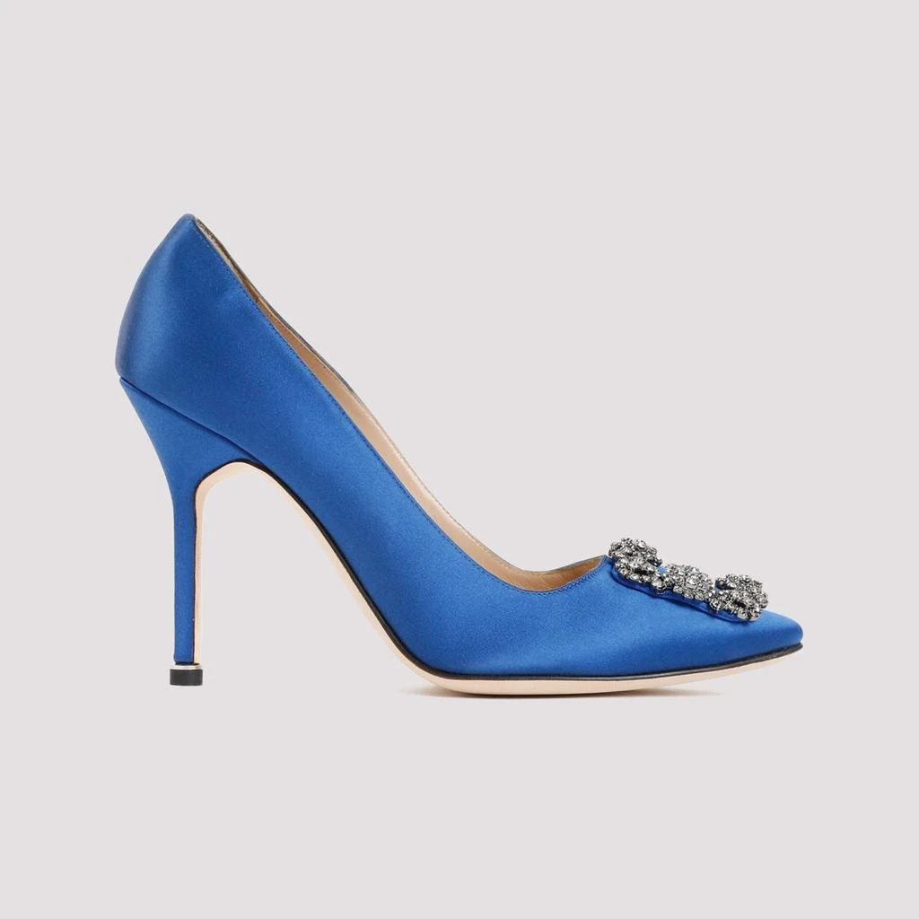 Manolo Blahnik HANGISI SATIN PUMPS 2