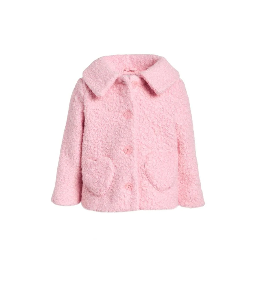 Janie and Jack Pink Heart Coat (Infant)