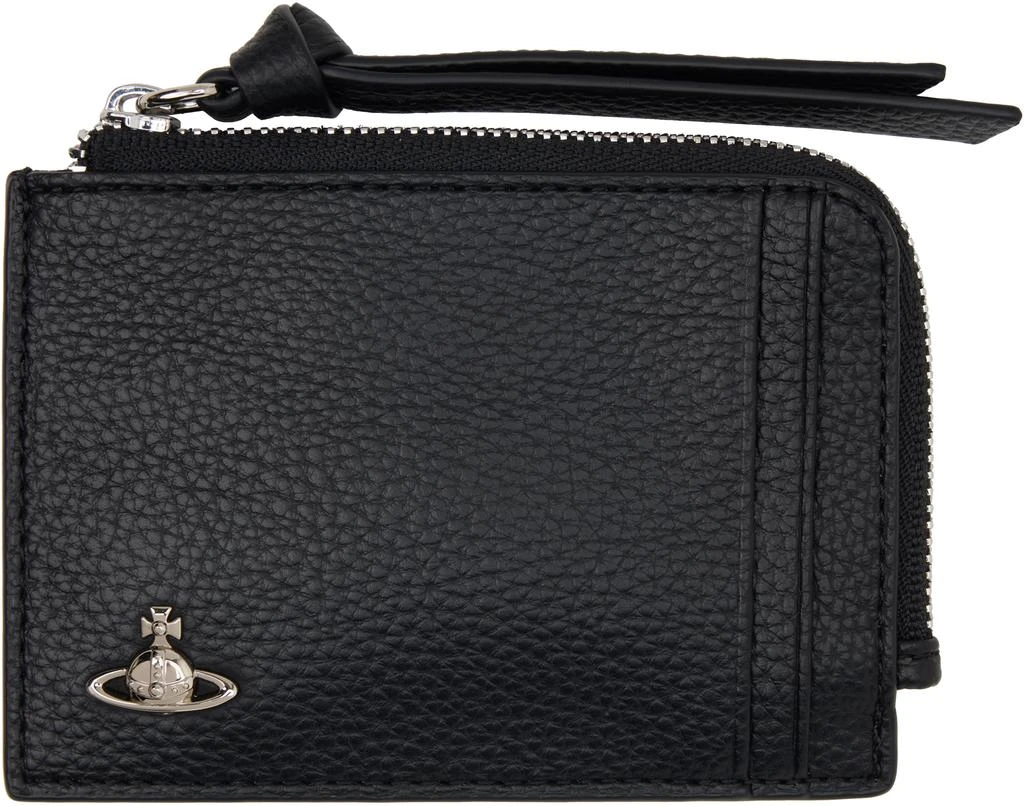 Vivienne Westwood Black Zip Card Holder