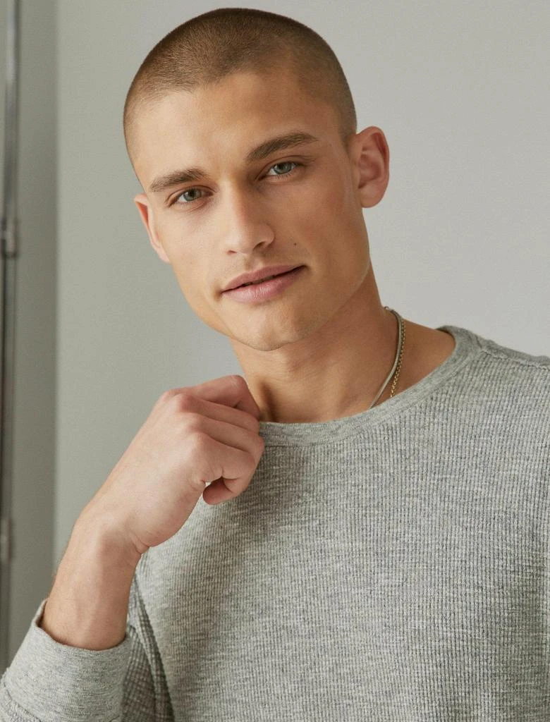 Lucky Brand Men's Garment Dye Thermal Crew 5