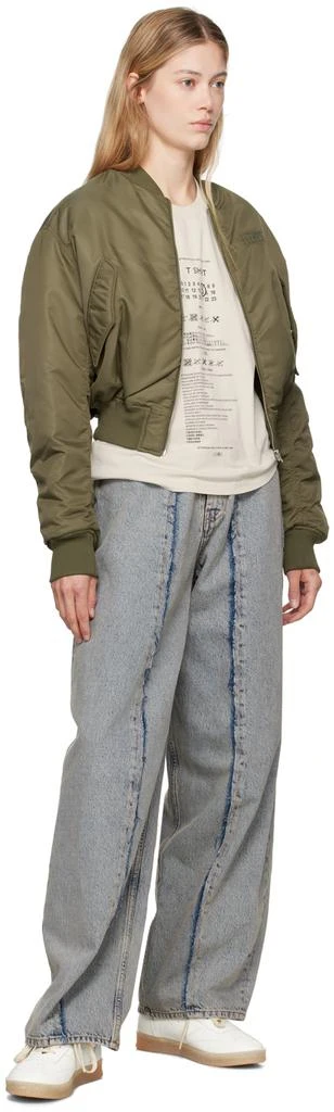 MM6 Blue Raw Edge Jeans 4