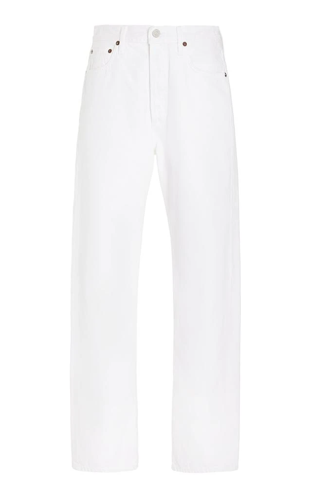 AGOLDE Agolde - 90s Pinch Waist Rigid High-Rise Straight-Leg Jeans - White - 24 - Moda Operandi 1