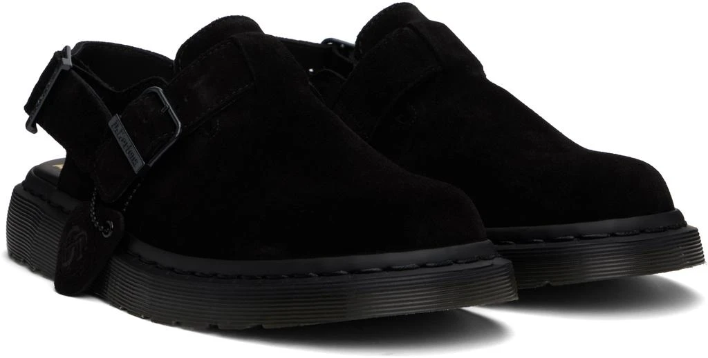 Dr. Martens Black Jorge Made In England Suede Slingback Mules 4