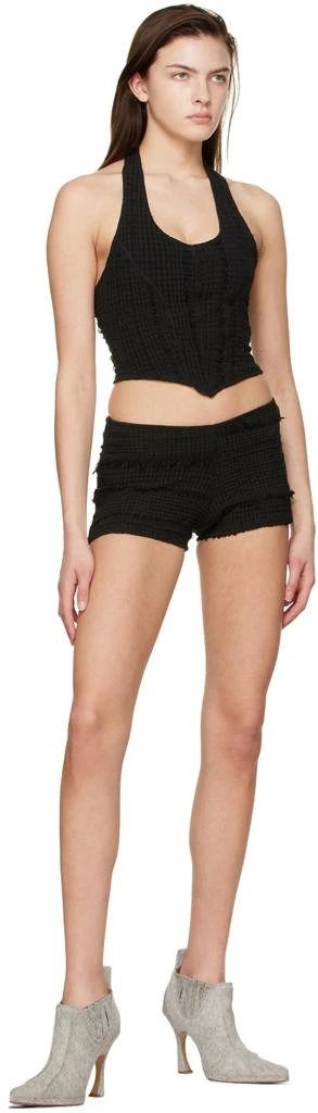 Luna Del Pinal Black Polyester Shorts 4