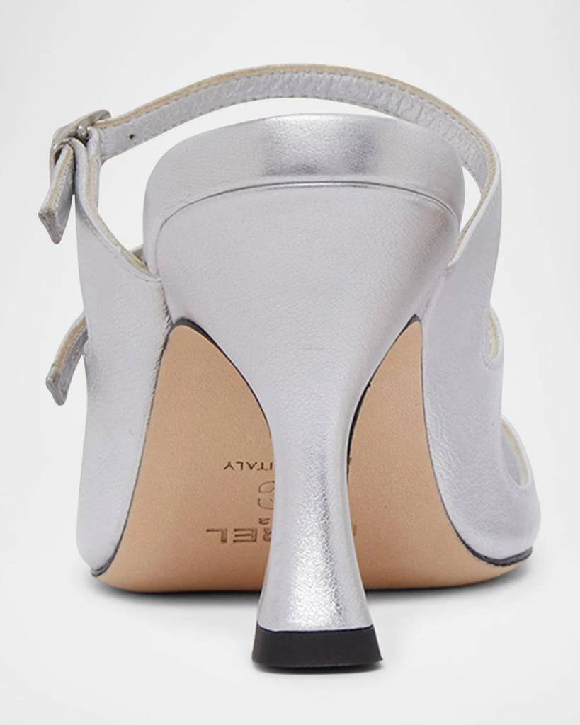 Carel Kitty Metallic Mary Jane Trio Sandals 3