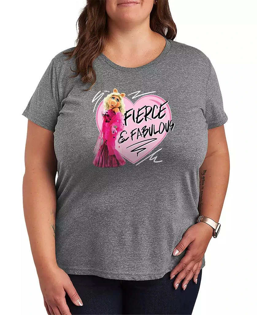 Hybrid Apparel Plus Size the Muppets Fierce and Fabulous Miss Piggy Short-Sleeve Graphic T-Shirt