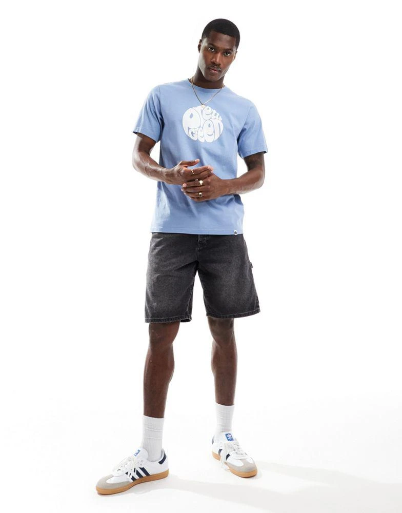 Pretty Green Pretty Green gillespie logo t-shirt in blue 3