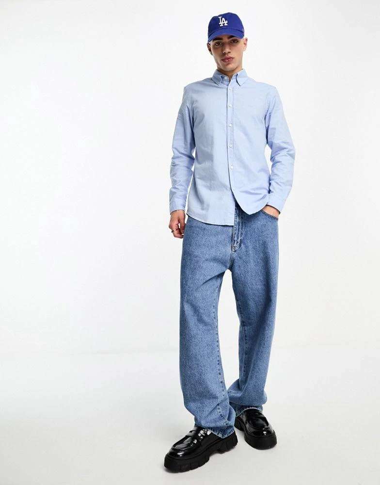 Hugo Boss BOSS Orange Rickert regular fit shirt in blue 4