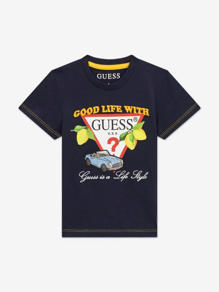GUESS Guess Boys Good Life T-Shirt in Navy