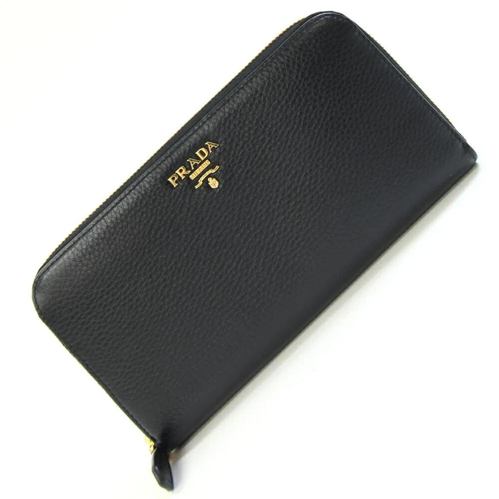 Prada Leather Long Wallet (Bi-Fold) (Pre-Owned)