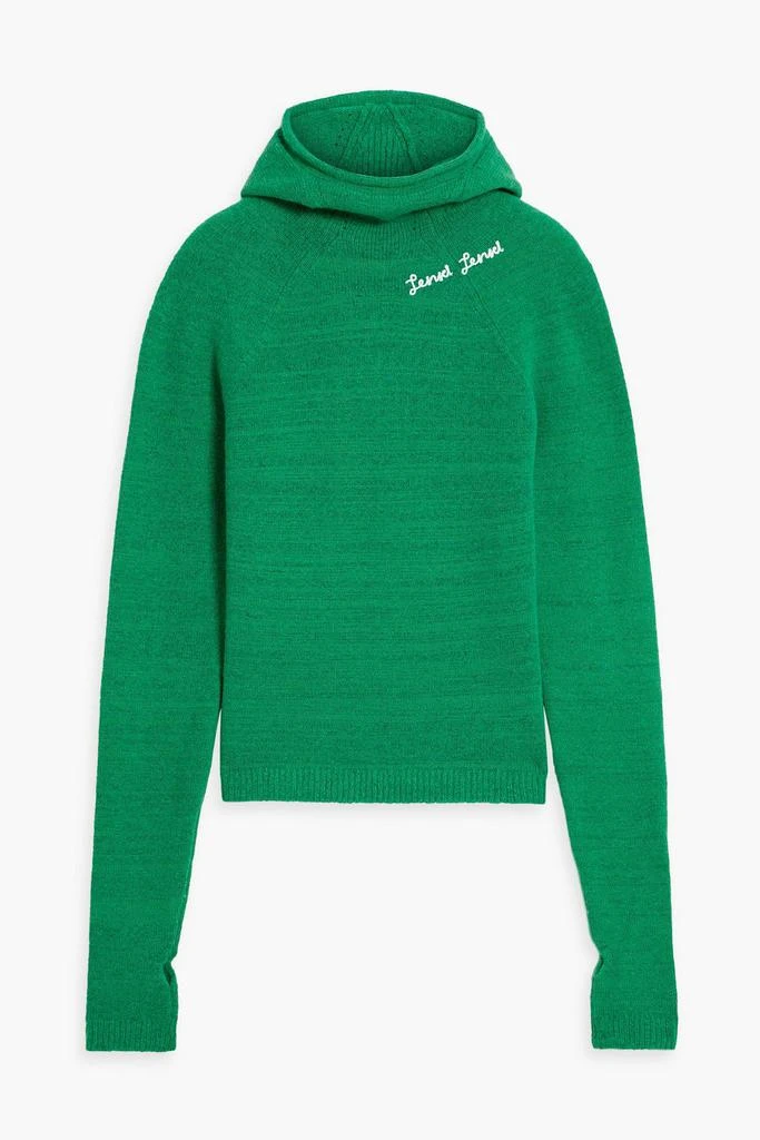 IENKI IENKI Embroidered knitted hooded sweater 1