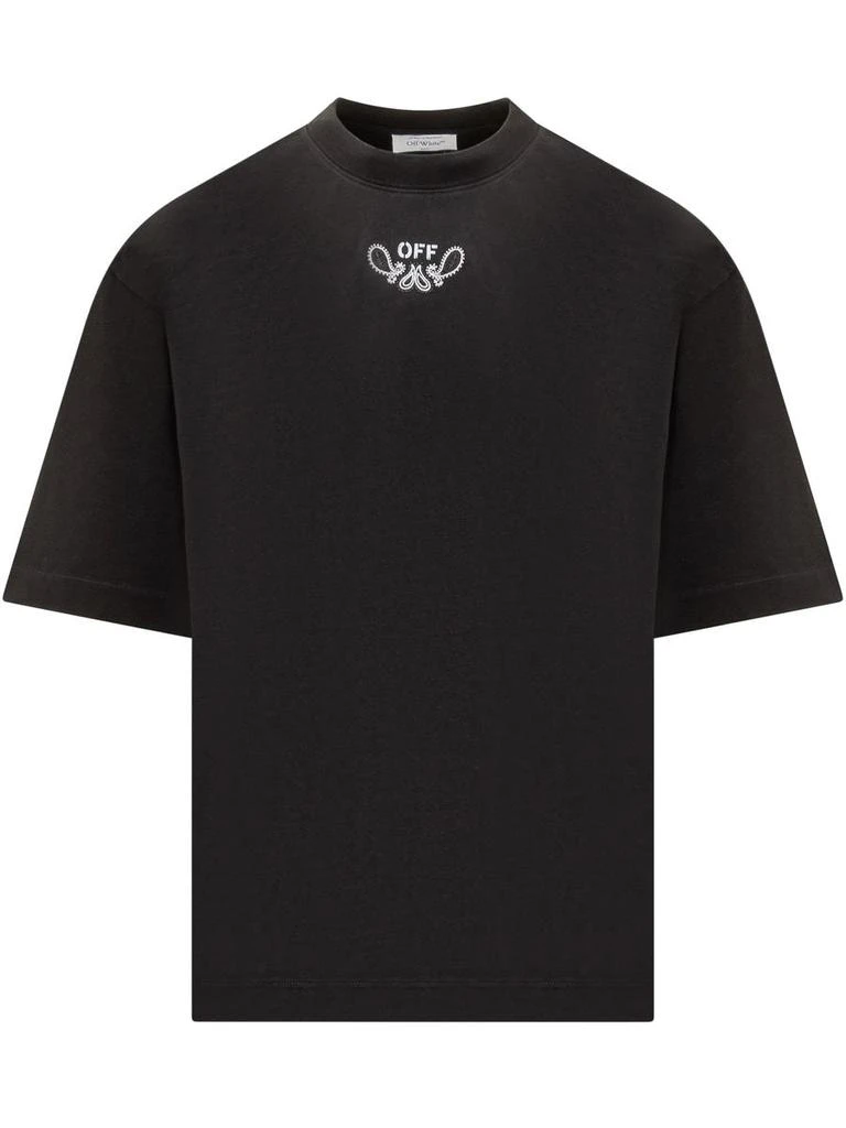 Off-White Off-White T-Shirt With Bandana Pattern 1
