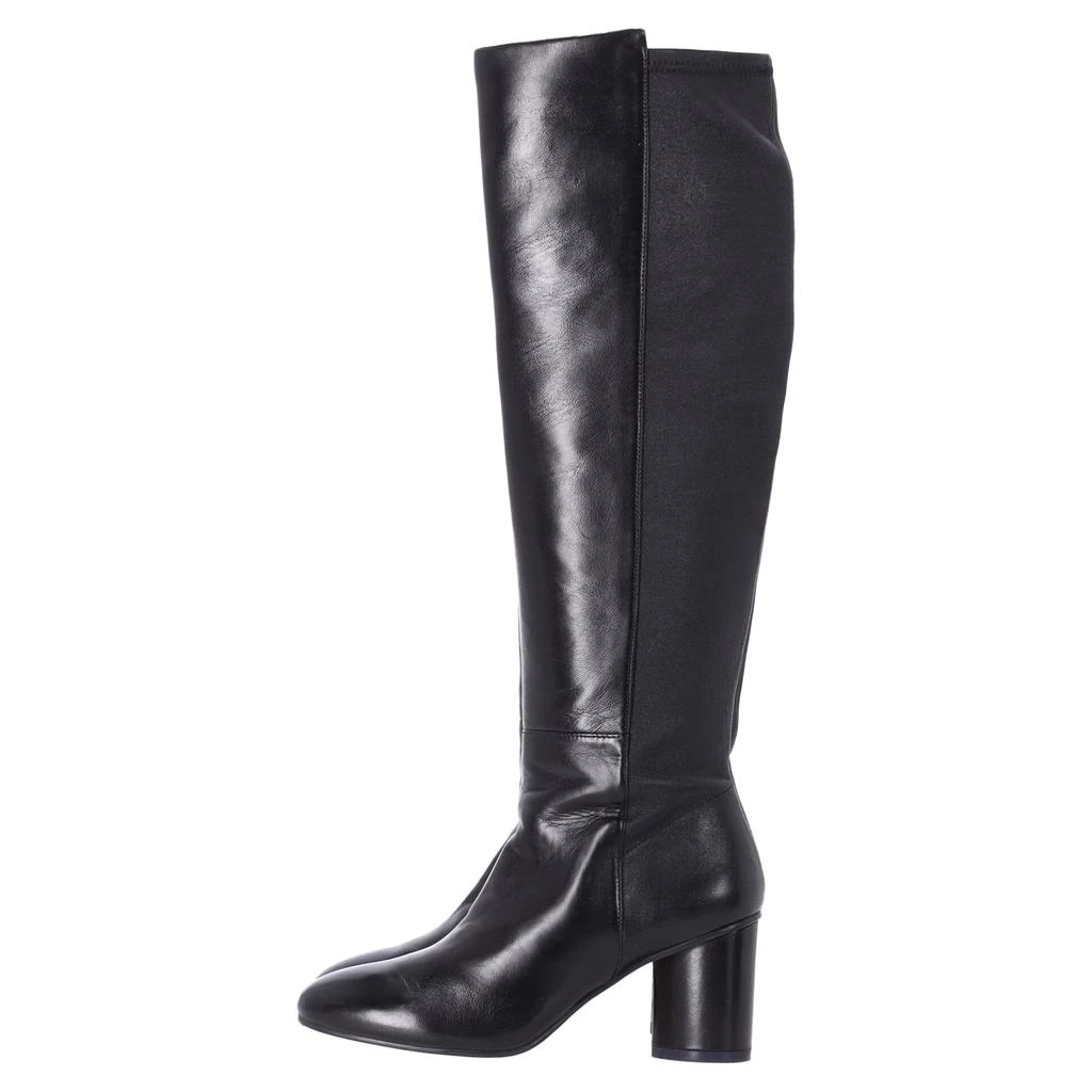 Stuart Weitzman Eloise 75 Boots in Black Leather 2