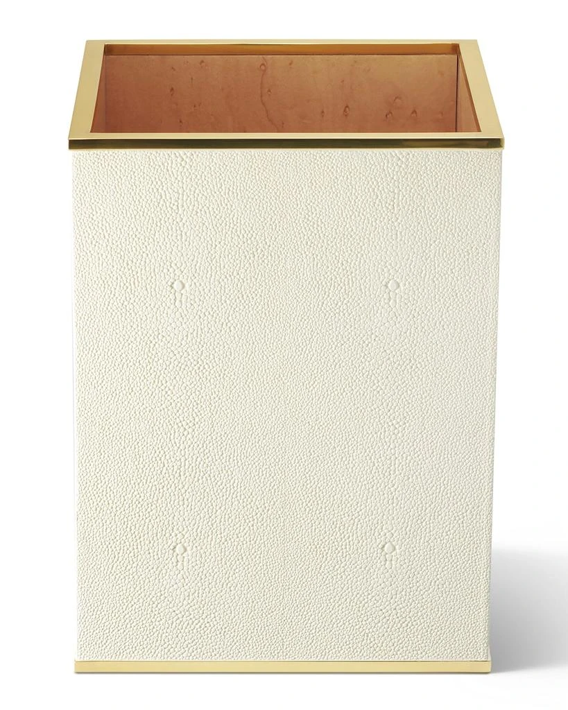 AERIN Classic Faux Shagreen Wastebasket 2