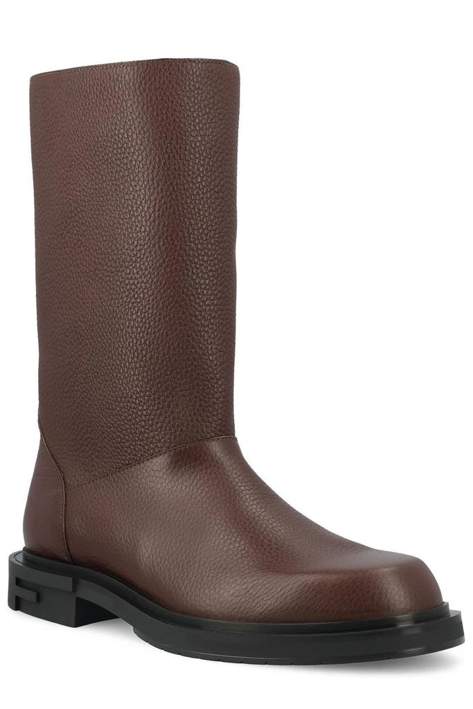 Fendi Fendi Frame Round-Toe Boots 2