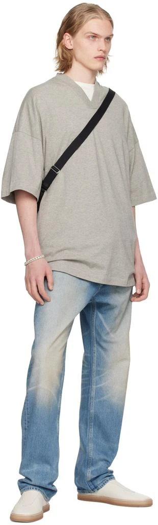 Fear of God ESSENTIALS Gray V-Neck T-Shirt 4