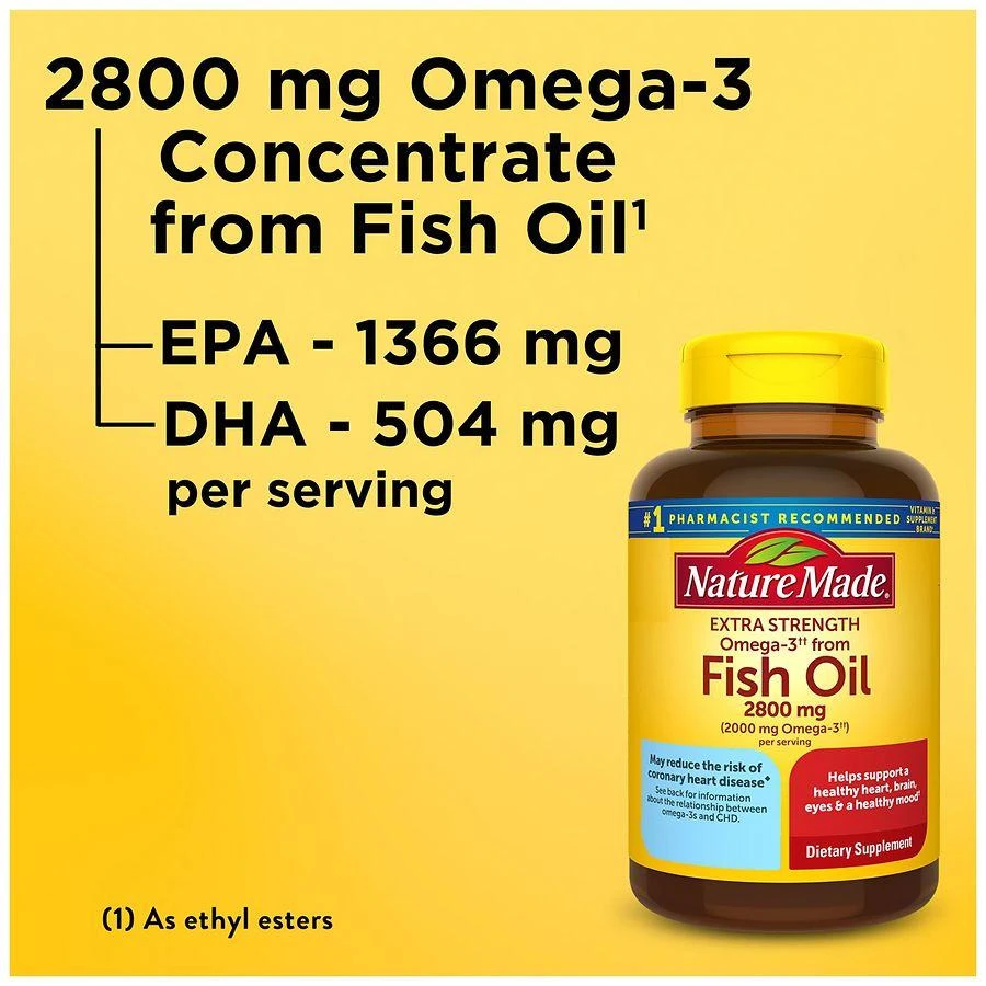 Nature Made Fish Oil 2800 mg Softgels 10