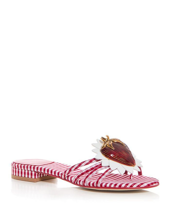 Jeffrey Campbell Women's Abeegail Gingham Slide Sandals 1