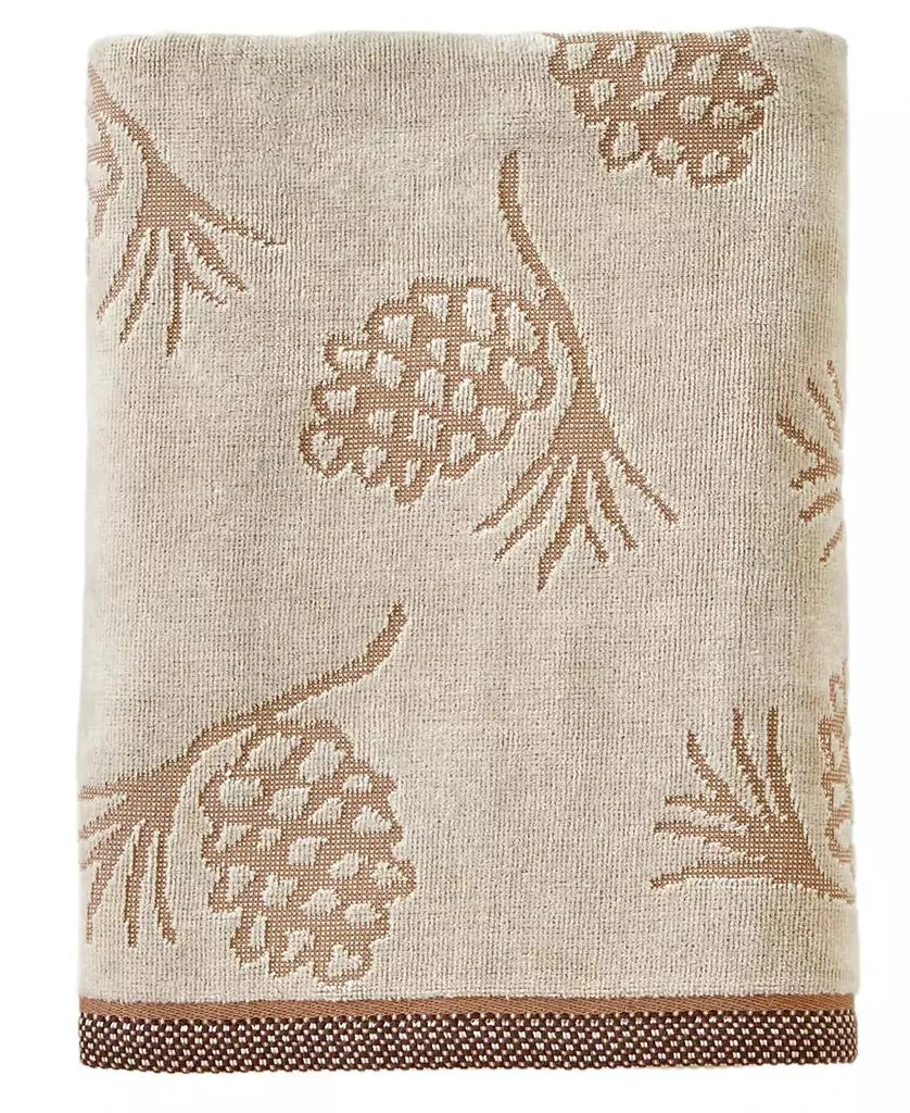 SKL Home Pinecone Jacquard Cotton Bath Towel, 25" x 50" 1
