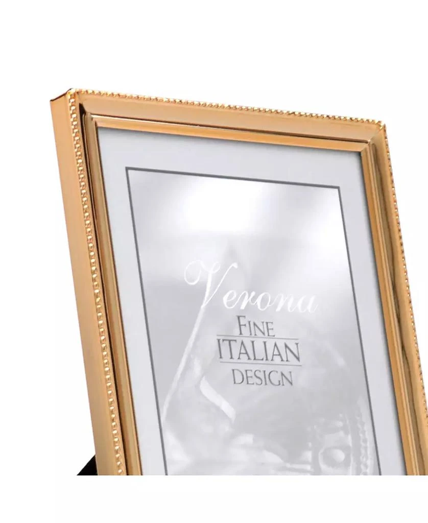 Lawrence Frames Polished Metal Picture Frame - Bead Border Design, 5" x 7" 4