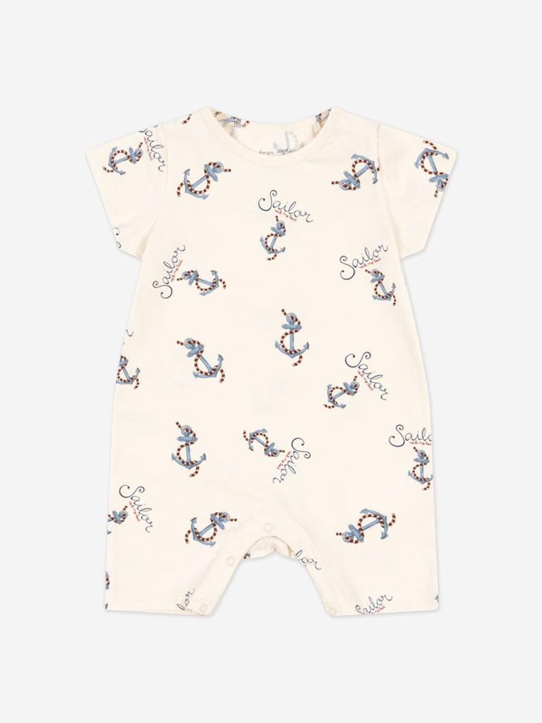 Konges Slojd Baby Boys Rock My Boat Romper in Ivory