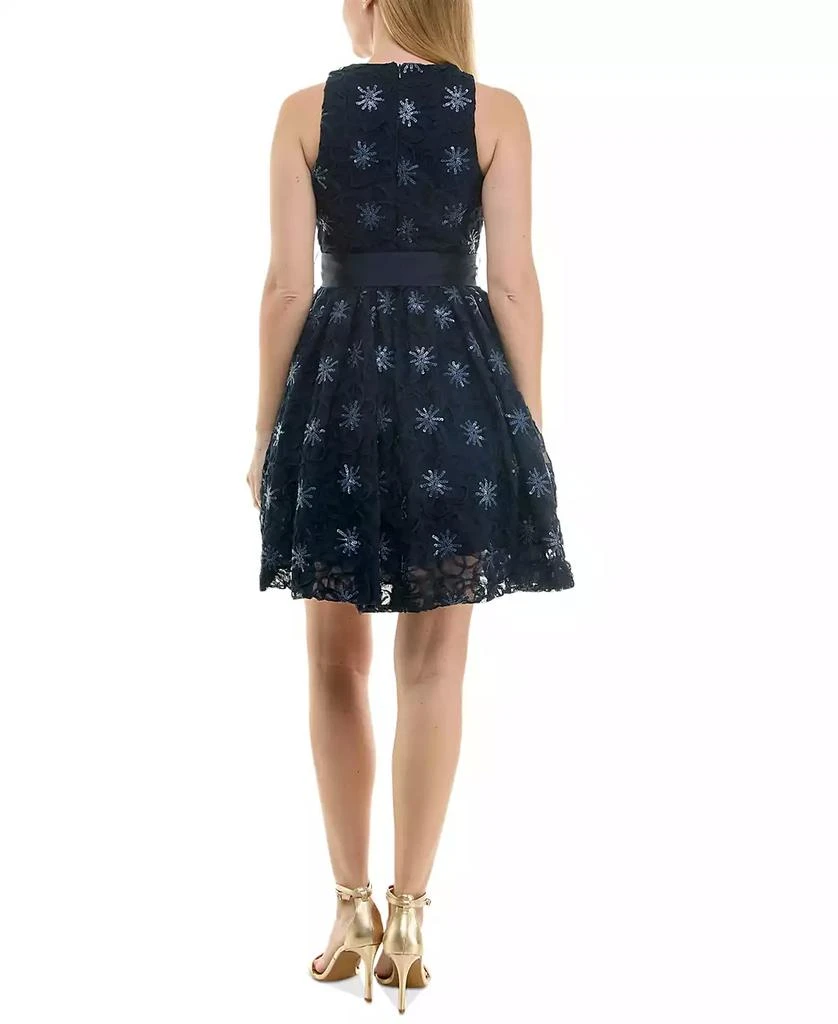 Taylor Women's Sequined Soutache Sleeveless Dress 5