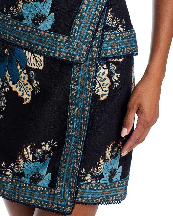 Farm Rio Blossom Tapestry Mini Skirt 6