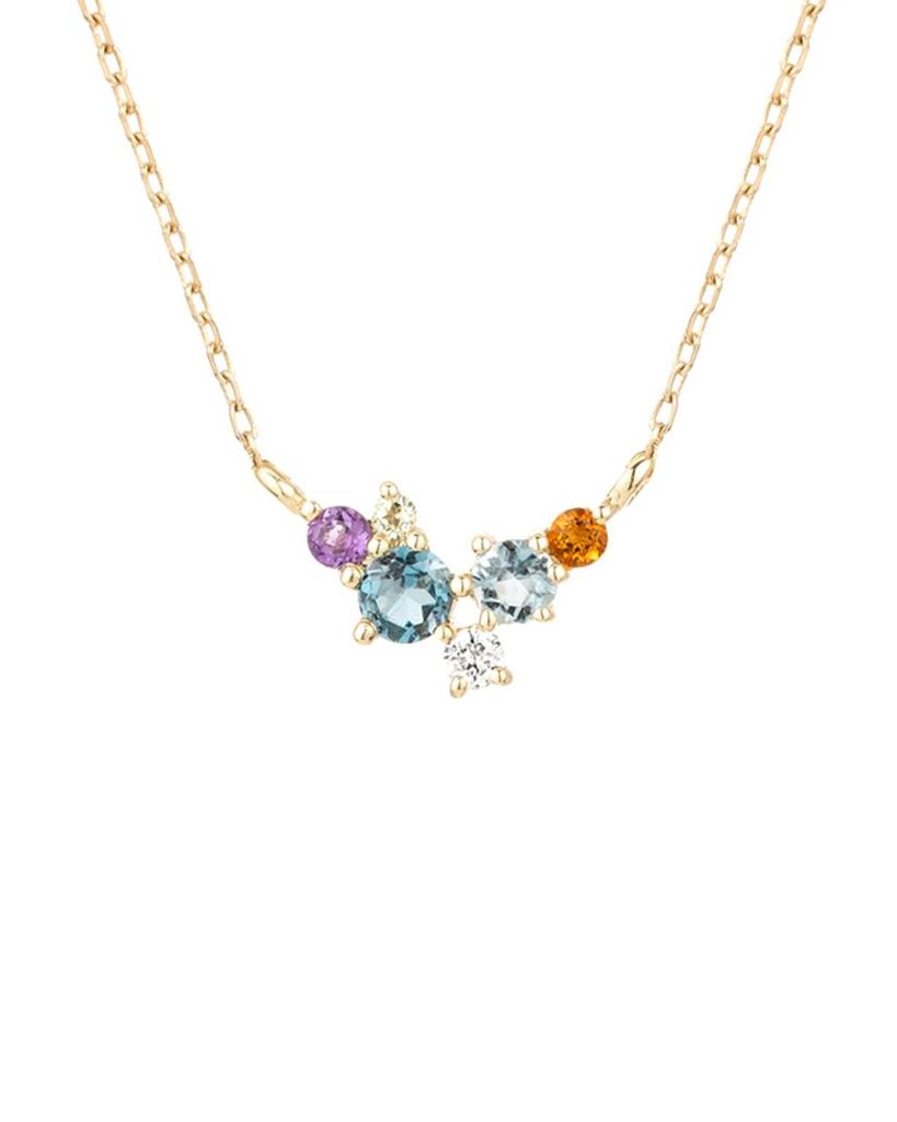 Adina Reyter 14K 0.12 ct. tw. Diamond & Gemstone Necklace