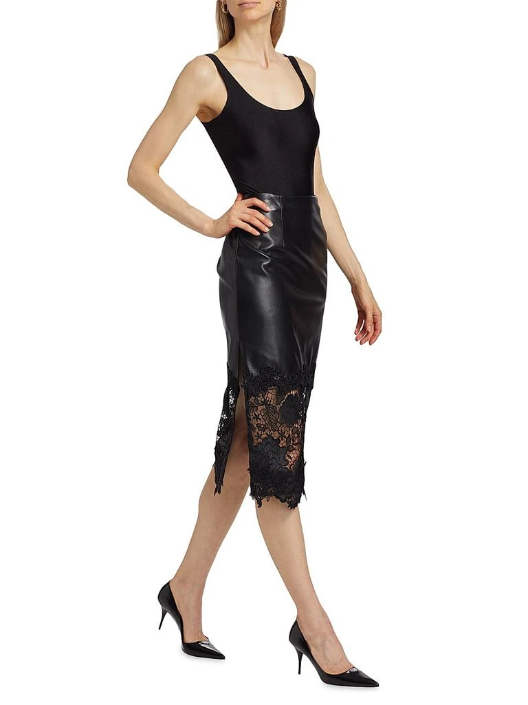 Generation Love Chantira Faux-Leather Midi-Skirt 2