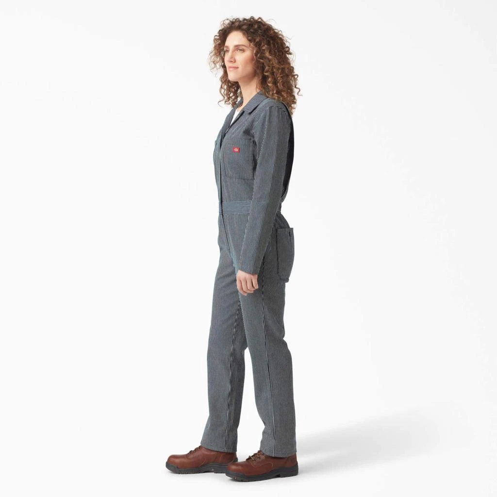 DICKIES Women's Long Sleeve Hickory Stripe Coveralls 3