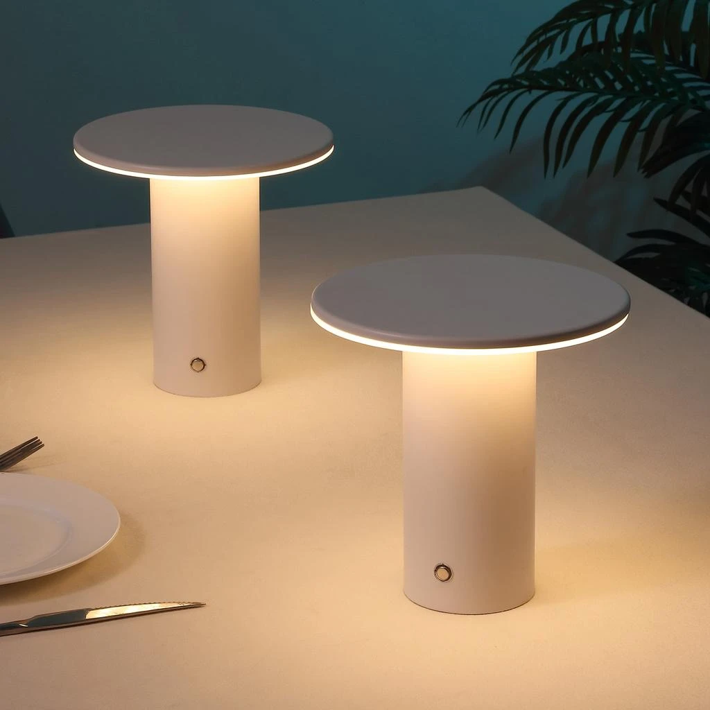 JONATHAN Y Gio Modern Minimalist Column Rechargeable/Cordless Dimmable Integrated LED Table Lamp with Touch Sensor 7