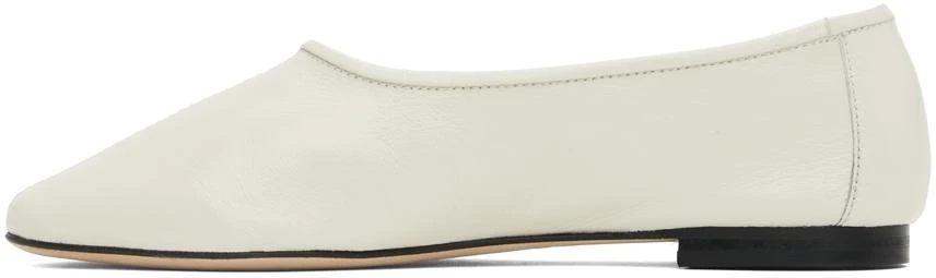 by FAR Off-White Prudence Creased Ballerina Flats 3
